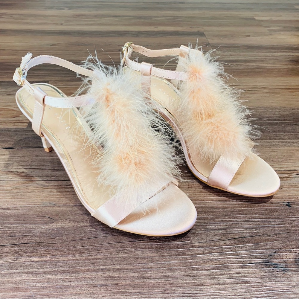 Kelly & Katie Nessi Feather Sandal Heel